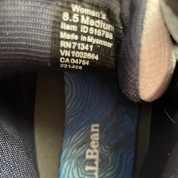 LL Bean Hiking Sneakers Size 8.5 New in Box - Picture 8 of 9